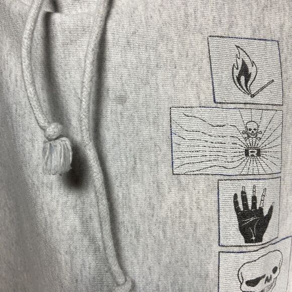 Vintage Sir Sly Champion Reverse Weave Rock Pullover Hoodie Mens Size Medium - Picture 3 of 9